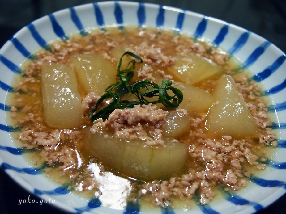 【お料理ブログ】冬瓜の鶏あんかけ