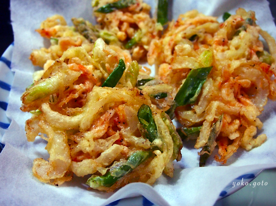 【お料理ブログ】桜えびと九条ねぎのかき揚げ
