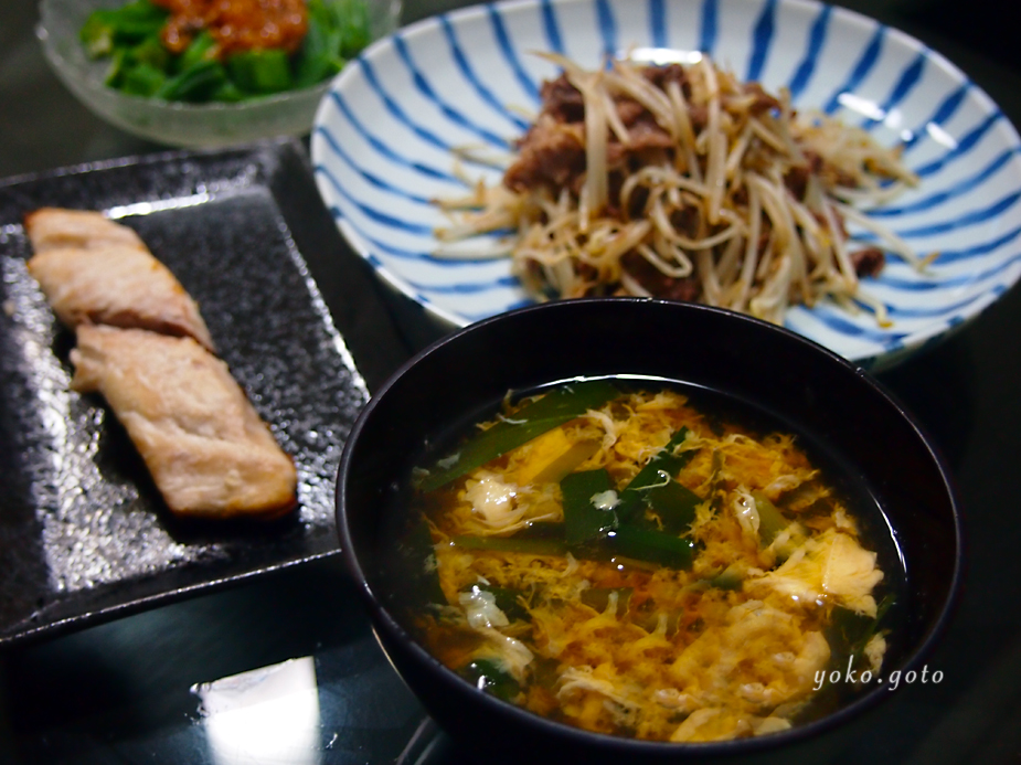 【お料理ブログ】ニラのかき卵汁