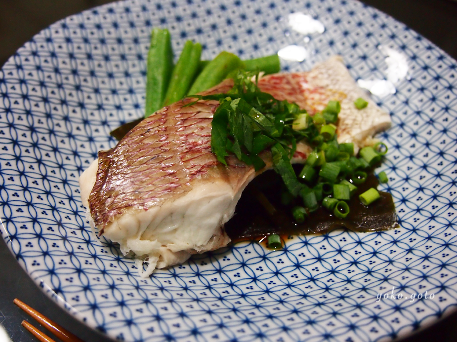 【お料理ブログ】真鯛の酒蒸し